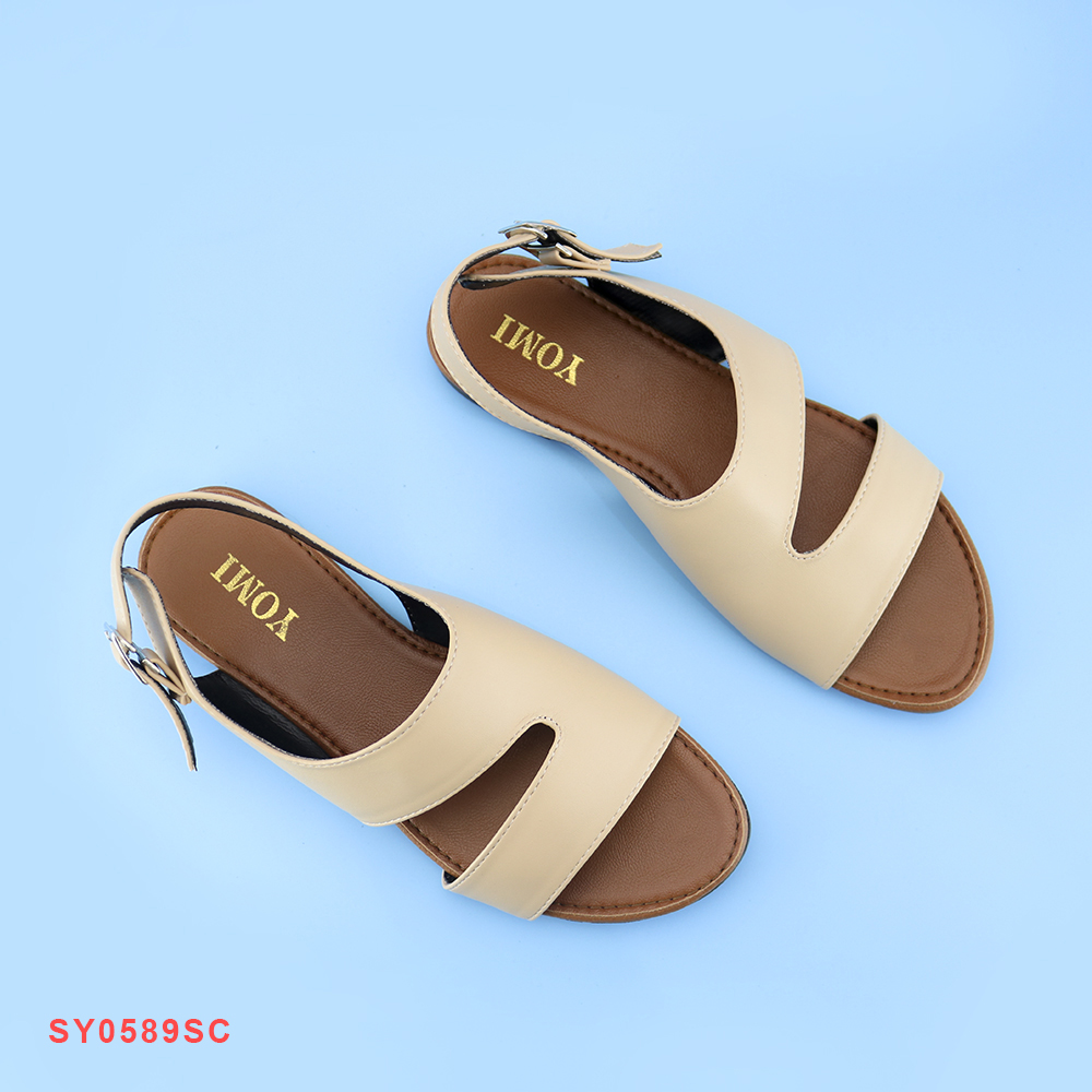 SANDAL ĐẾ BỆT KHOÉT V YOMI THỜI TRANG