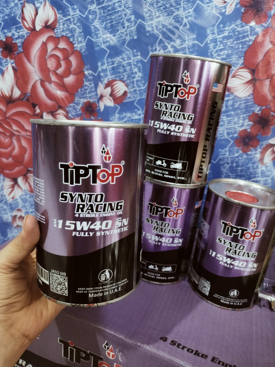 Dầu nhớt TIPTOP SAE 15W40 API SN FULLY SYNTHETIC