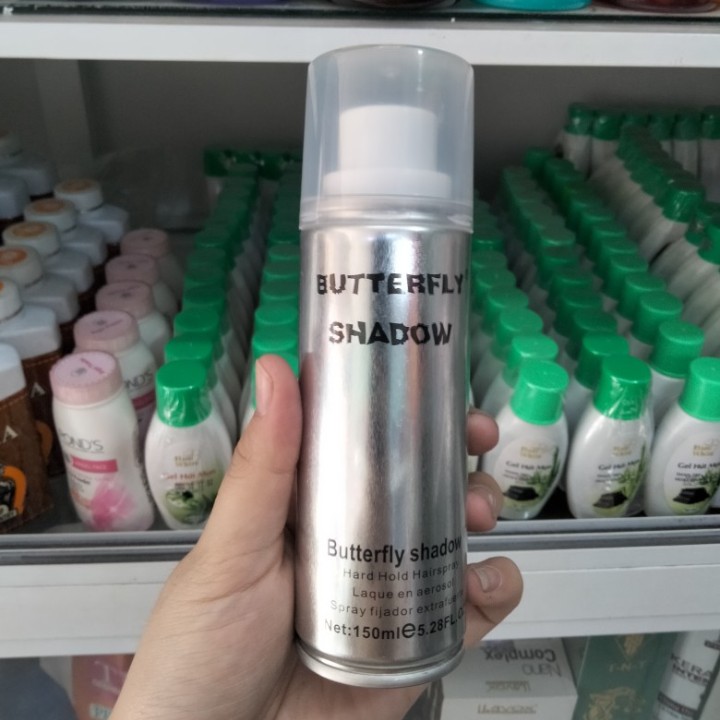 Keo xịt giữ nếp tóc xám butterfly shadow 150ml - 320ml - 600ml