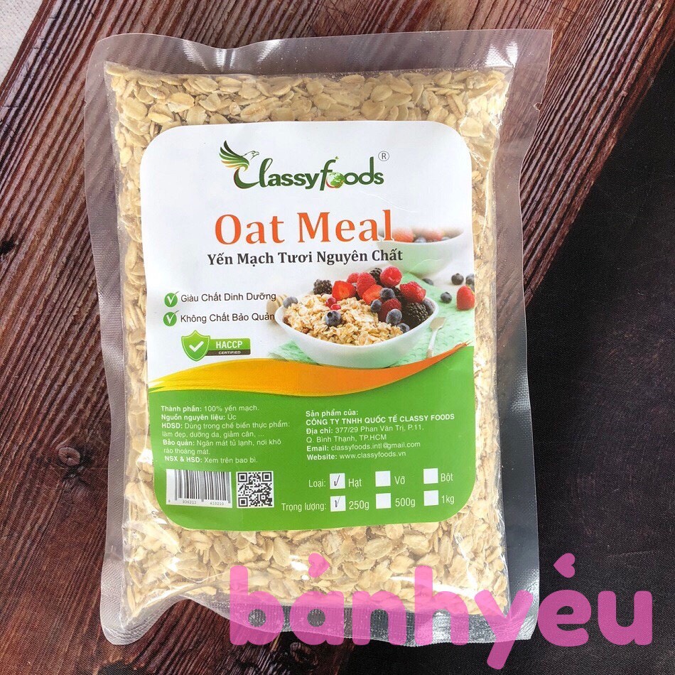 250g Raw rolled oats