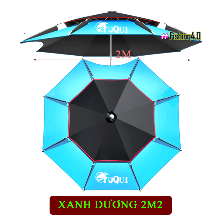 Ô CÂU CÁ - Ô DÙ CHE NẮNG CHE MƯA CAO CẤP - 2M0 - 2M2 - 2M4 NHIỀU MÀU - AA46