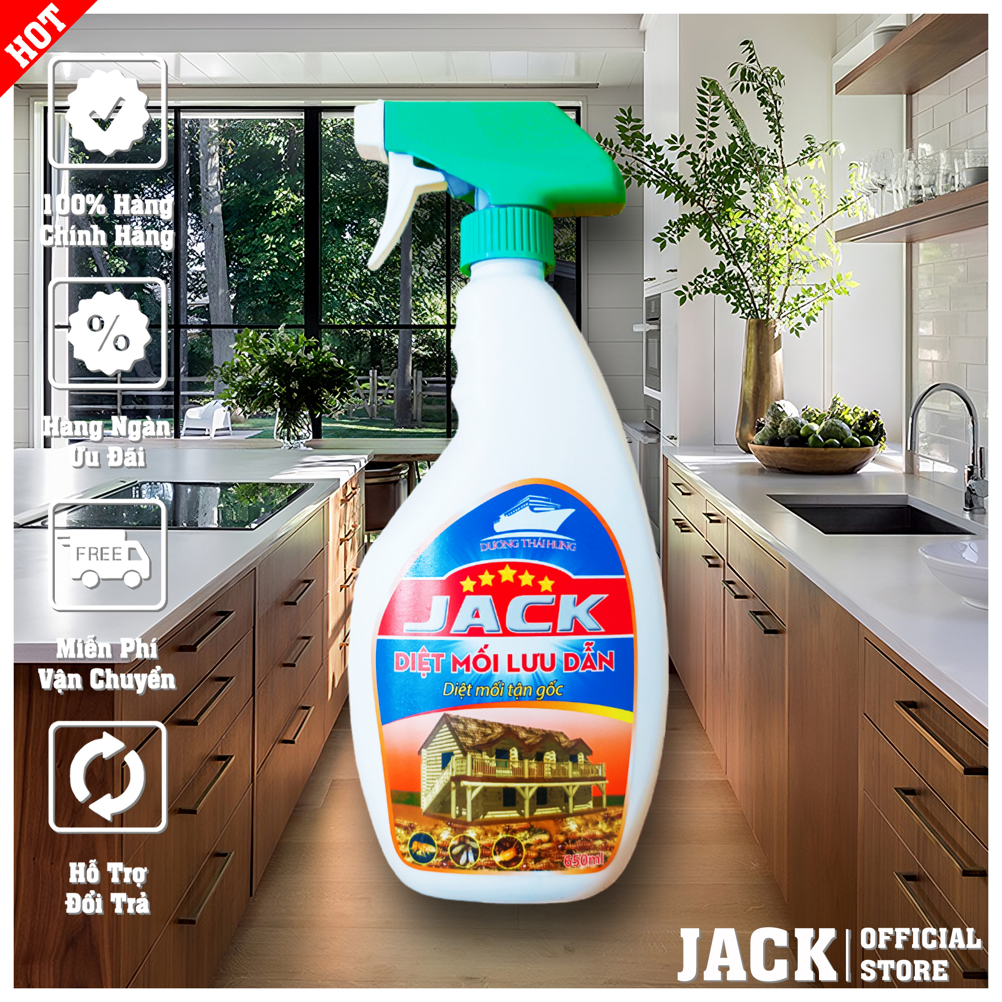 Diệt Mối Tận Gốc Siêu Hiệu Quả Jack 650ml