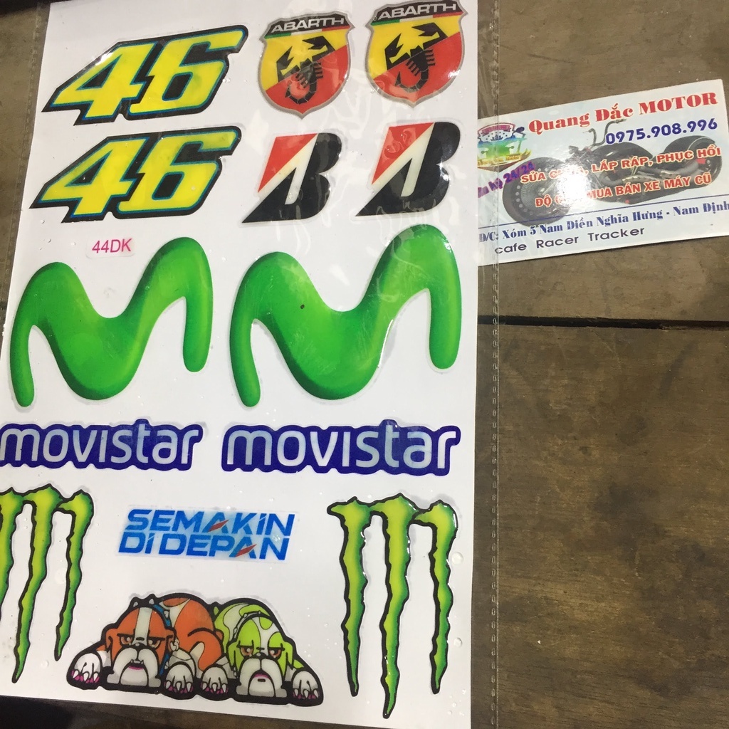 DECAL 3D 46 MOVISTART MONTER MÃ 44DK