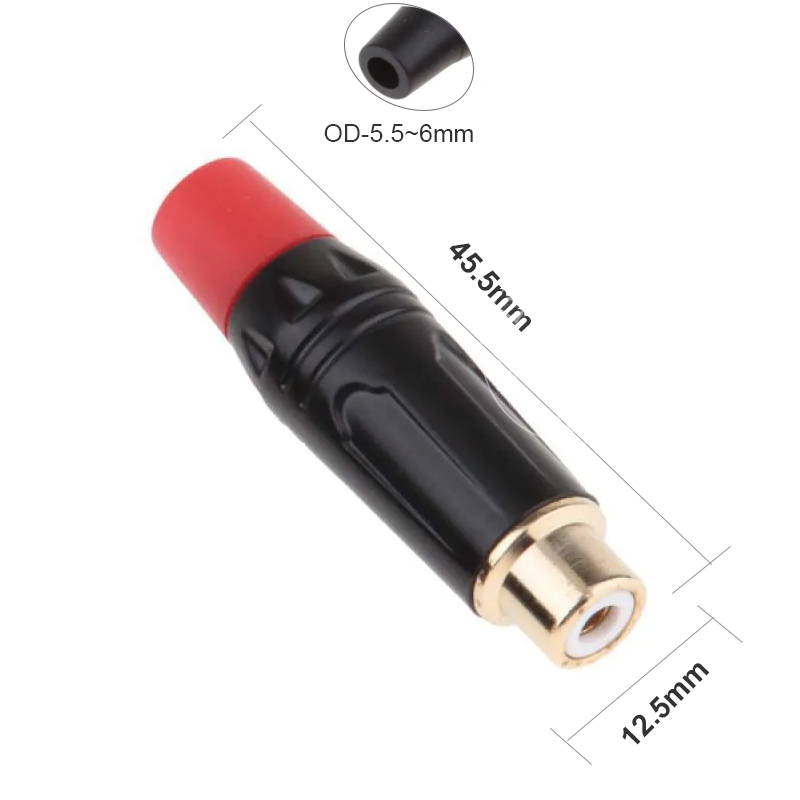 Đầu hàn AV cổng cái chuôi co dãn OD6mm 1 chiếc