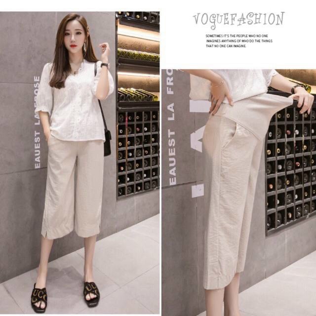 Quần bầu LỬNG đũi dáng baggy siêu xinh