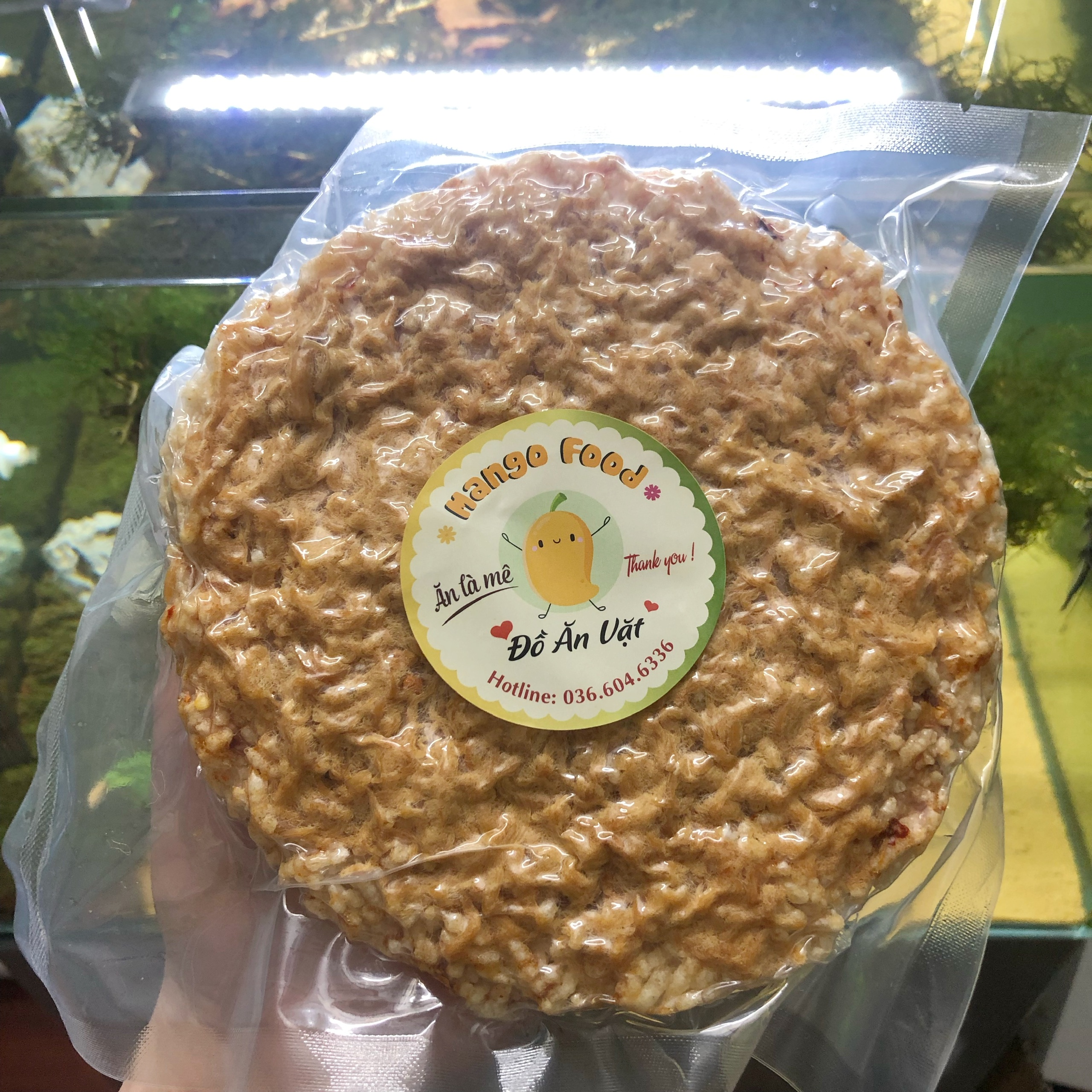 cơm cháy chà bông gói 200gr hút chân không MANGO
