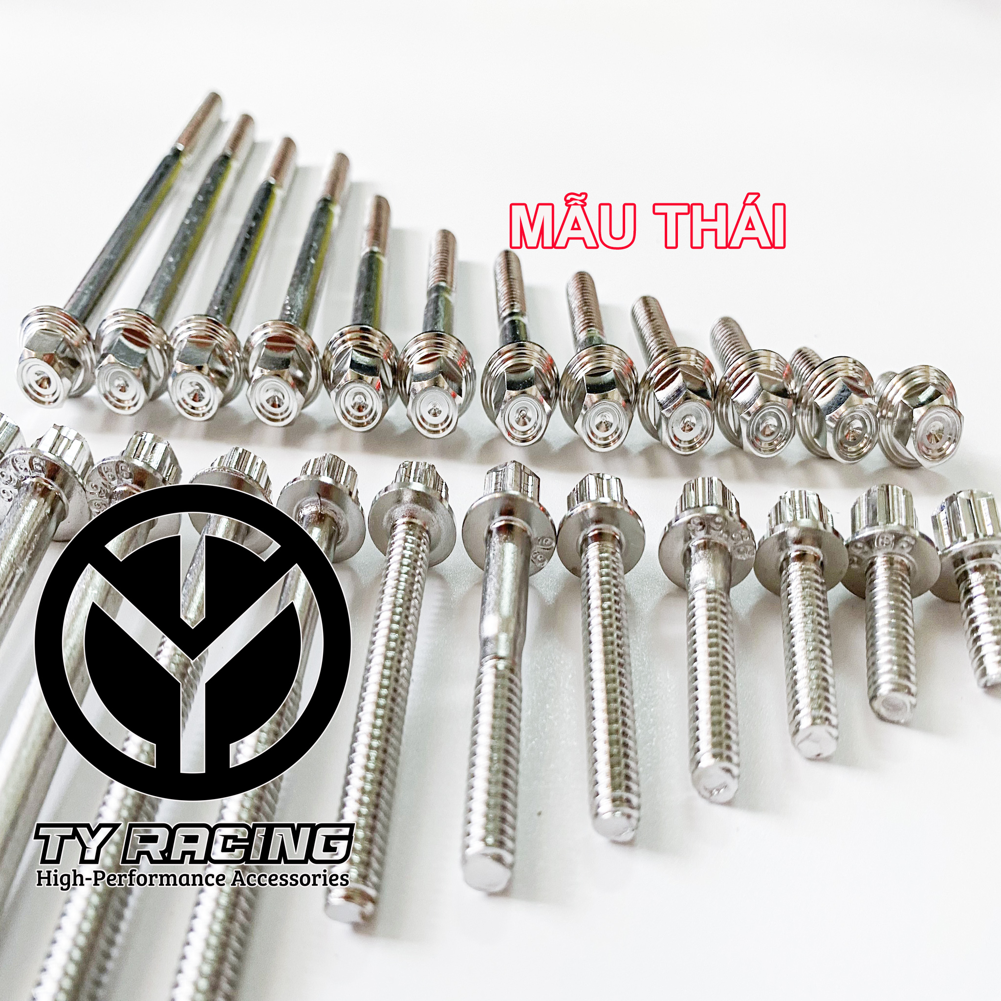 Bộ ốc salaya lốc máy các dòng xe chuẩn inox 304 xịn - ty racing