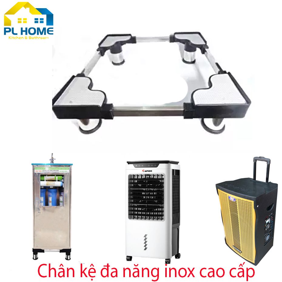 Chân Kệ Máy Lọc Nước RO, Máy Điều Hòa Đứng, Loa Đứng, Chân Đỡ Inox Đa Năng Điều Chỉnh Kích Thước