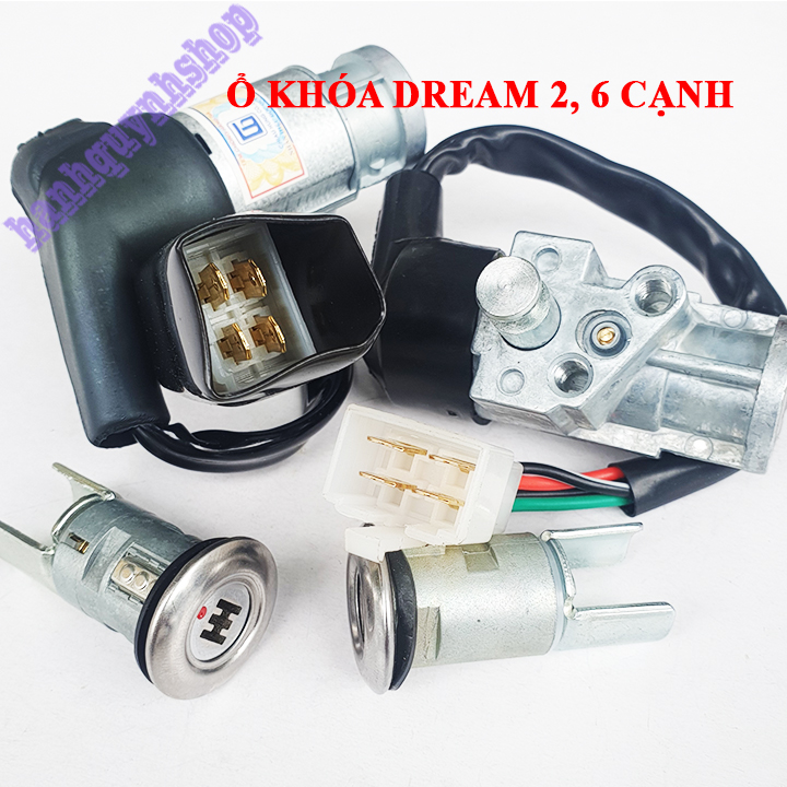 Ổ khóa xe Dream 2 cạnh, 6 cạnh loại đẹp