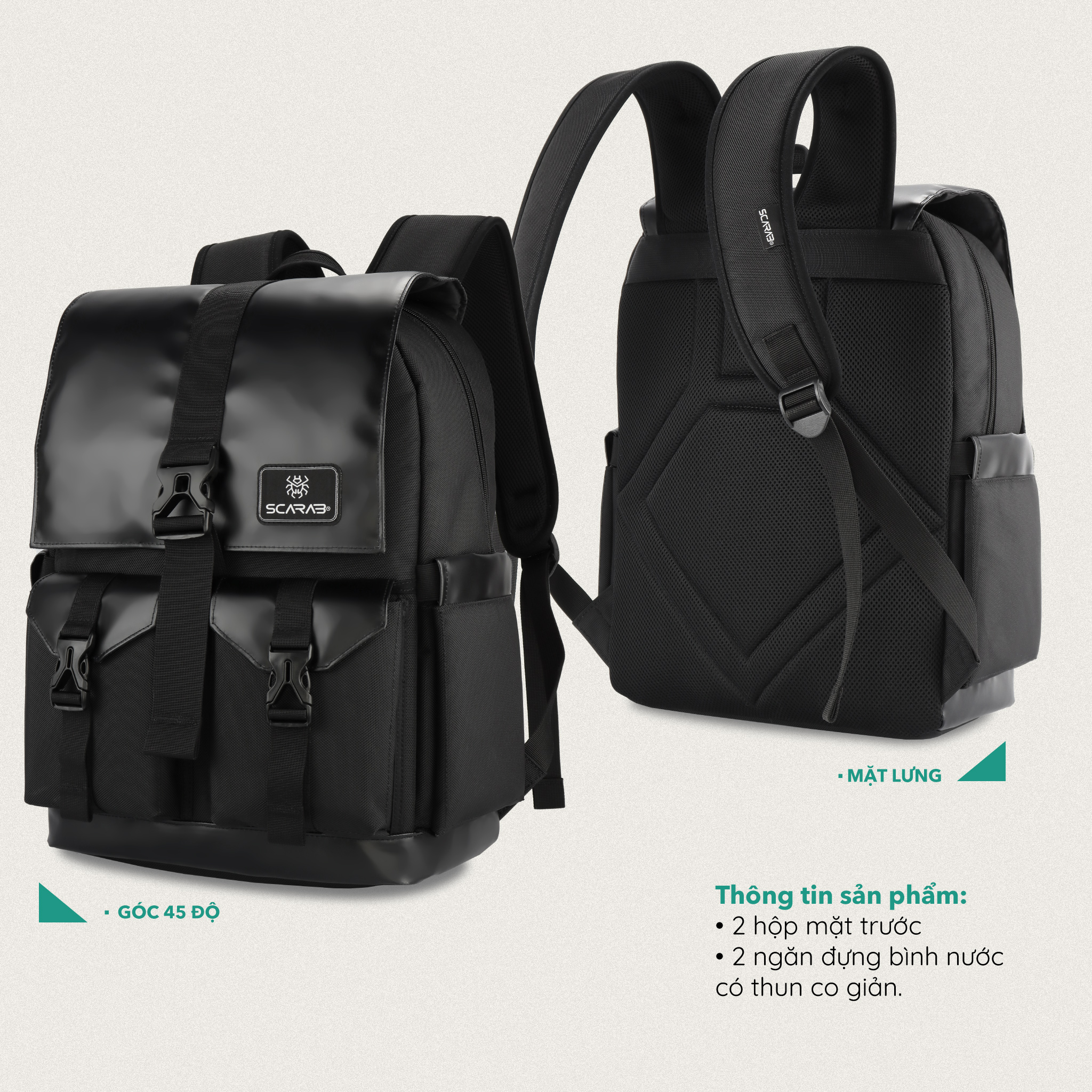 Balo Size Lớn SCARAB - STURDY Backpack Unisex