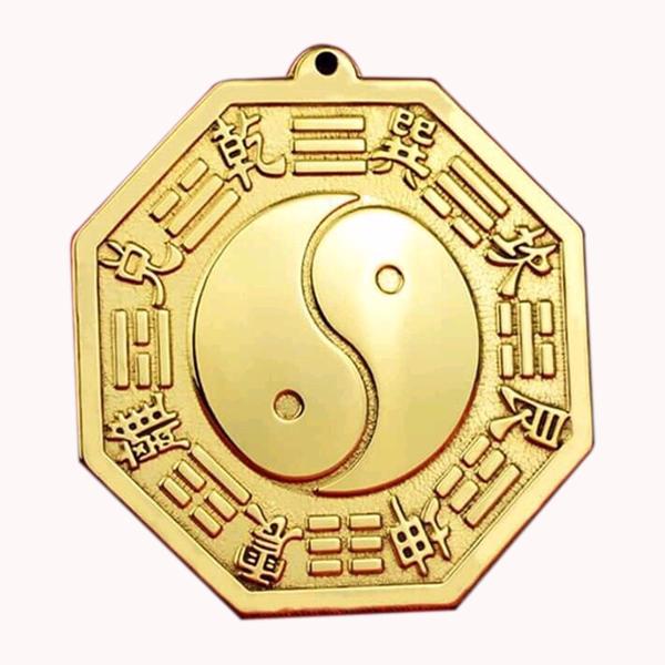 gương bát quái 21cm chất liệu đồng