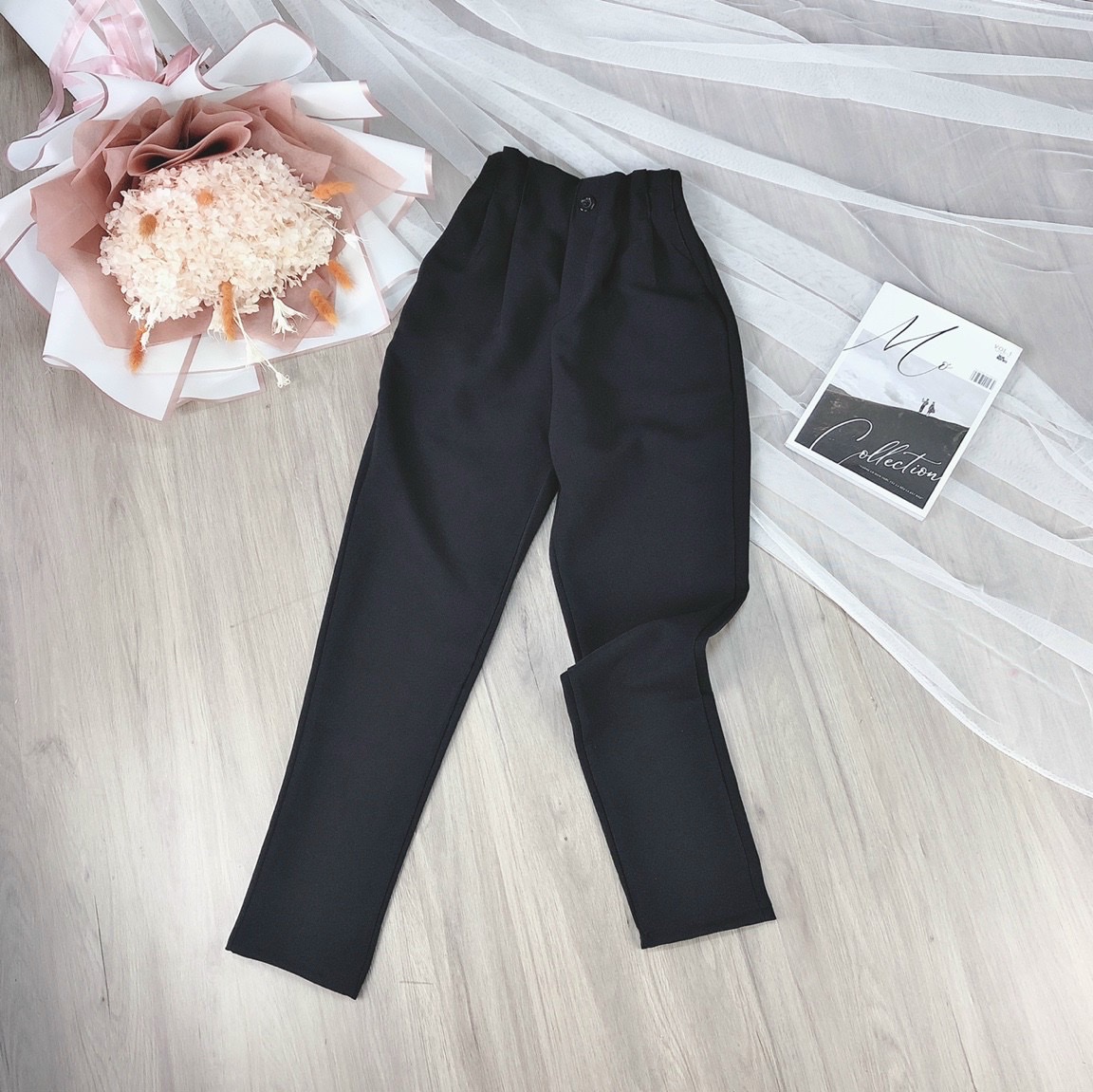 Quần tây nữ lưng thun cực thoải mái (Size S, M, L)