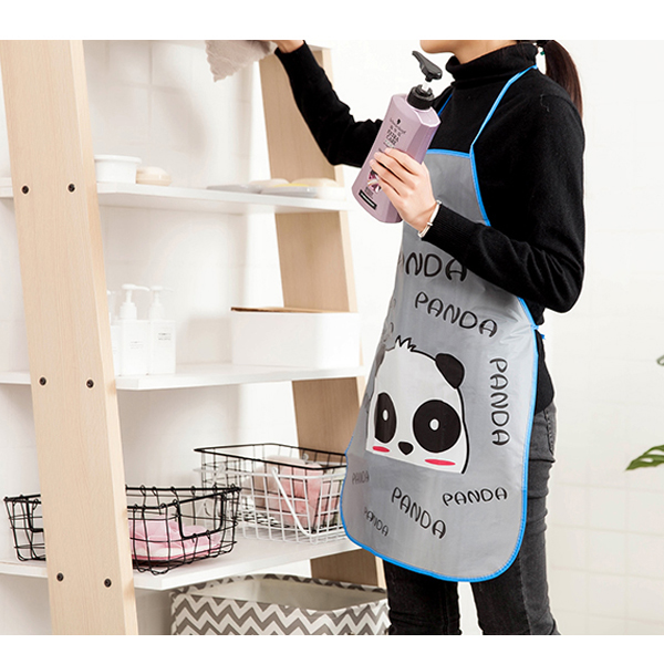 Tạp Dề Làm Bếp, Tạp Dề In Hoạt Hình Thỏ Gấu, Tạp Dề Chắn Nước Tạp Dề Chắn Văng Dầu Mỡ