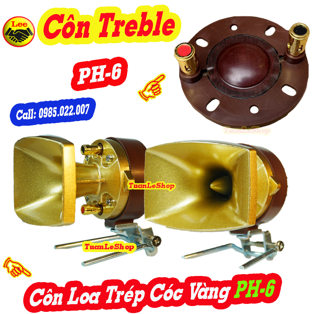 Côn 26mm, coi loa treble cóc vàng, loa ph6, coi loa ph-6 - giá 1 chiếc côn loa treble