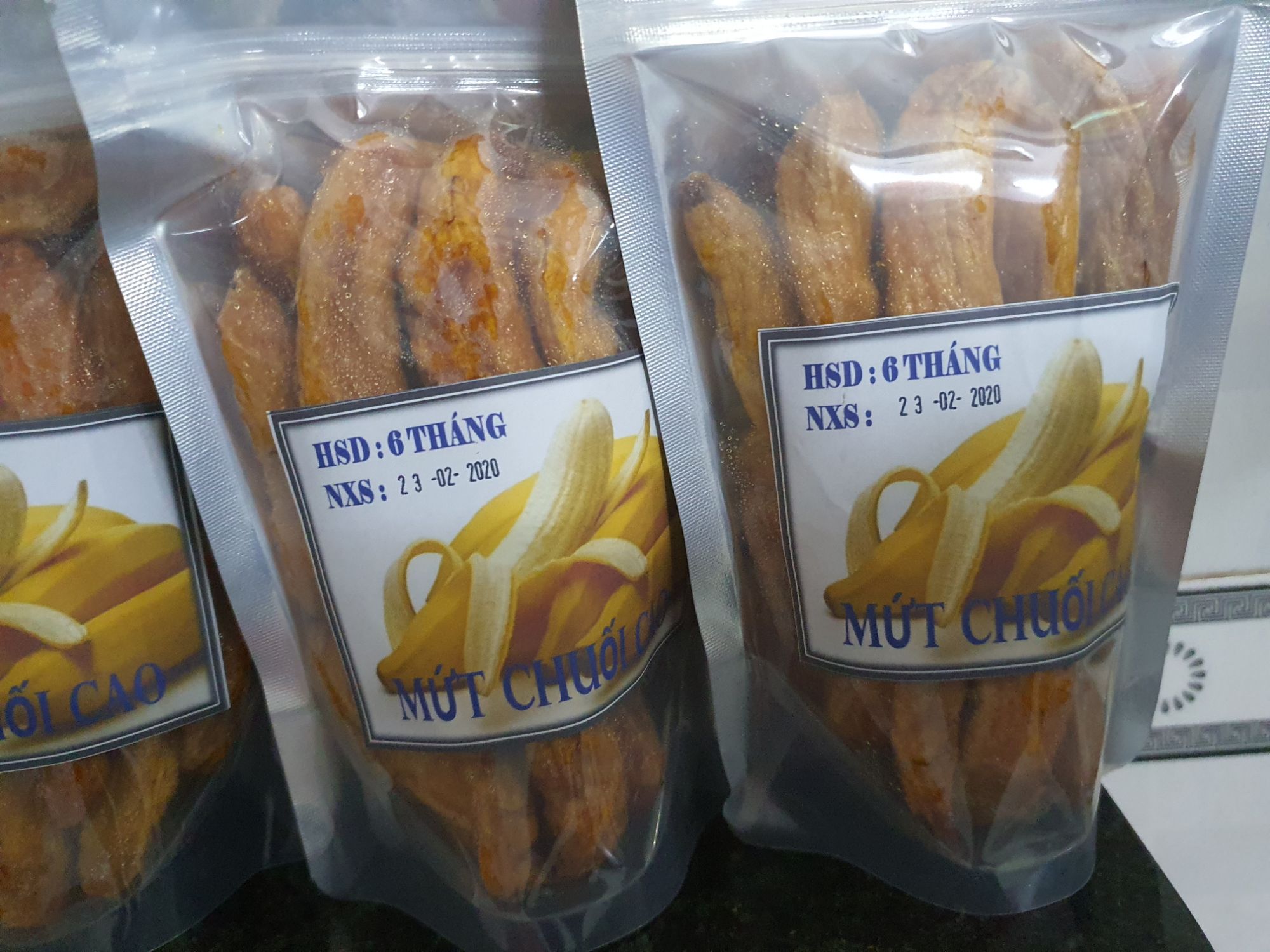 Chuối Trái Sấy Dẻo Đặt Biệt Gói 500G