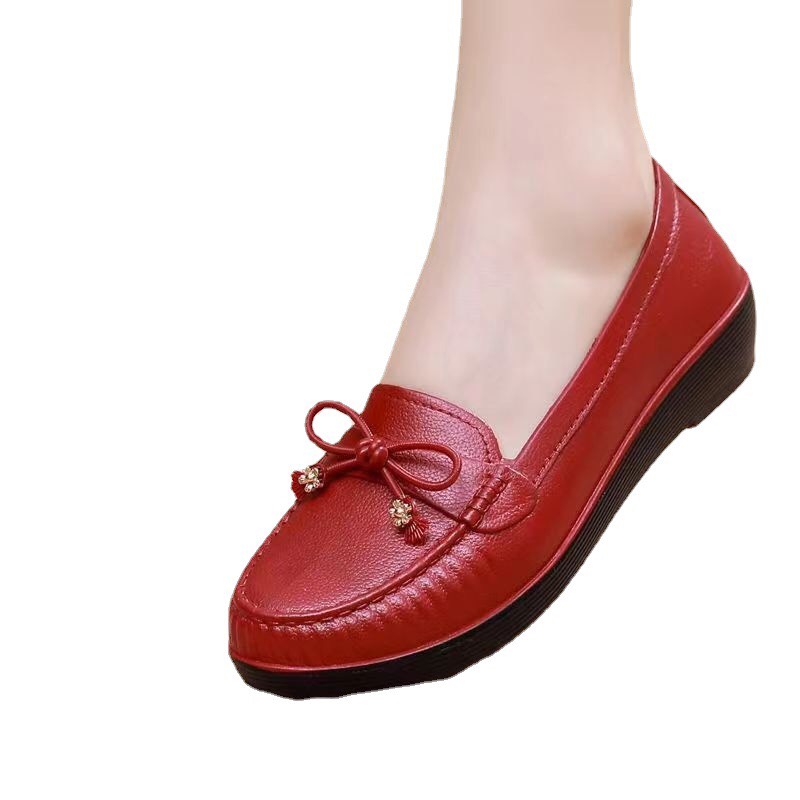 [Hoàn Tiền 15%]Giày nữ , giày lười nữ đế bắng siêu êm , mềm dẻo