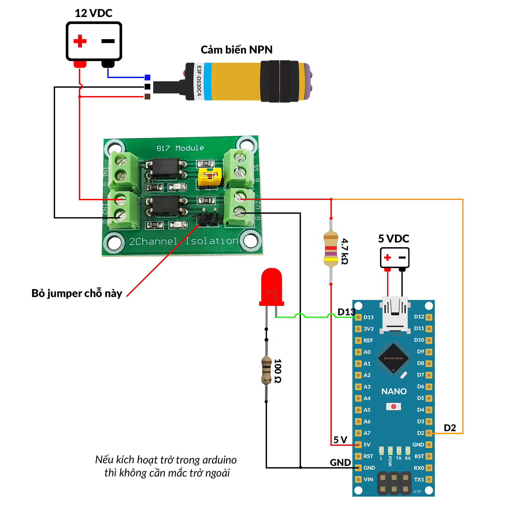 Mạch Opto Cách Ly 4 Kênh PC817