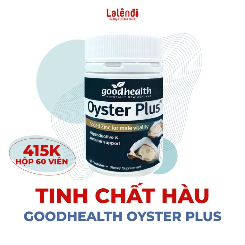Tinh chất hàu New Zealand Good Health Oyster Plus tăng cường sinh lý nam giới (60 viên/lọ)