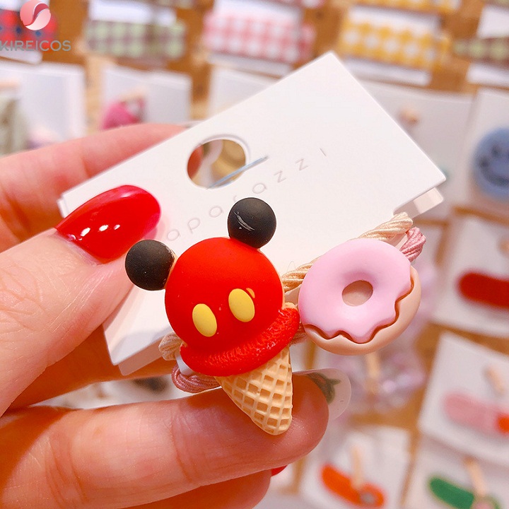 [HCM]Set 2 Dây Cột Tóc Cho Bé Hình Bánh Kẹo Kute - kireicos