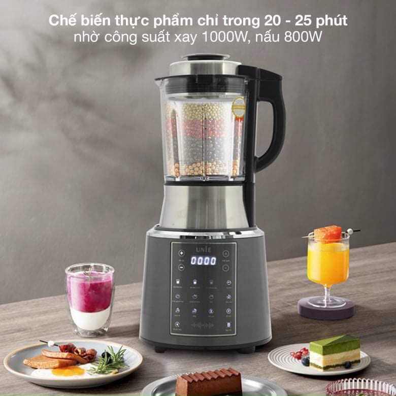 Máy làm sữa hạt, máy nấu sữa hạt Unie v8s