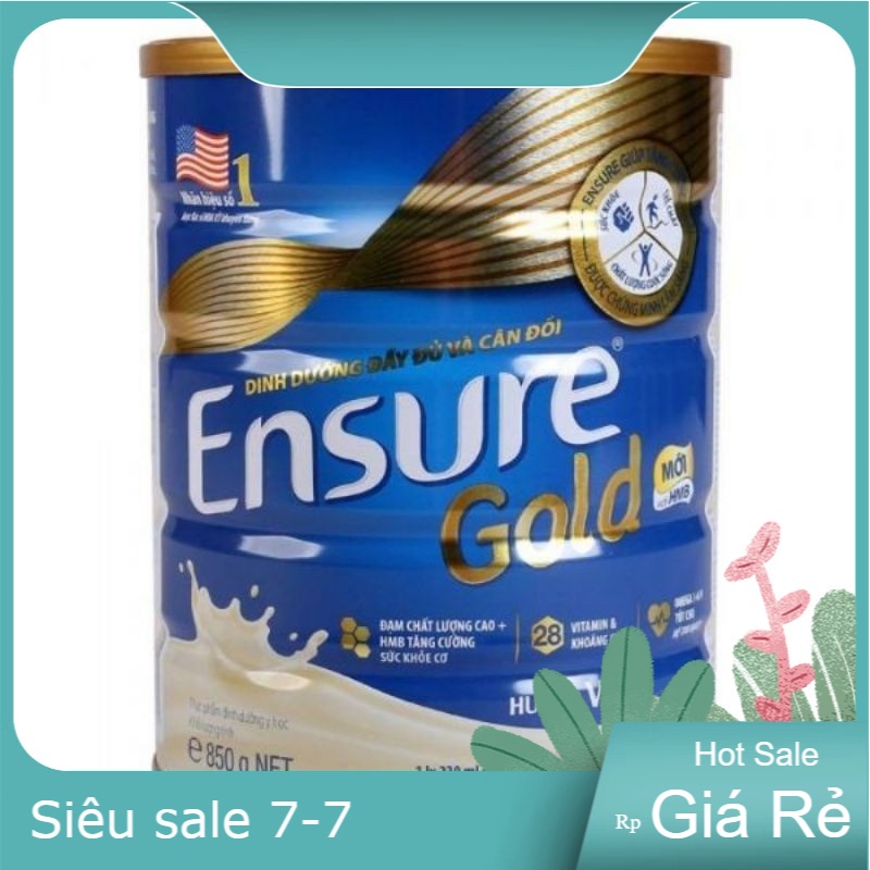 [HCM]Sữa bột Abbott Ensure Gold hương vani 850g[ Date MỚI]