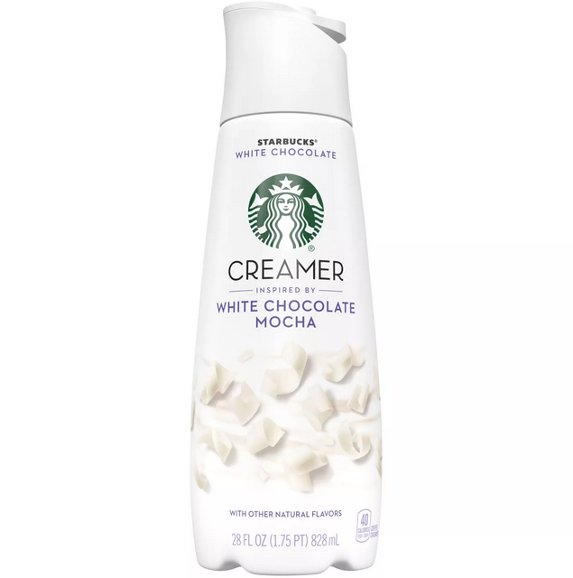 KEM SỮA LỎNG Starbucks WHITE CHOCOLATE MOCHA Coffee Creamer, 828ml 28oz