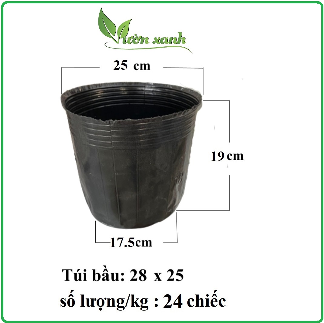 0.5kg túi bầu ươm cây nhựa dẻo chọn size