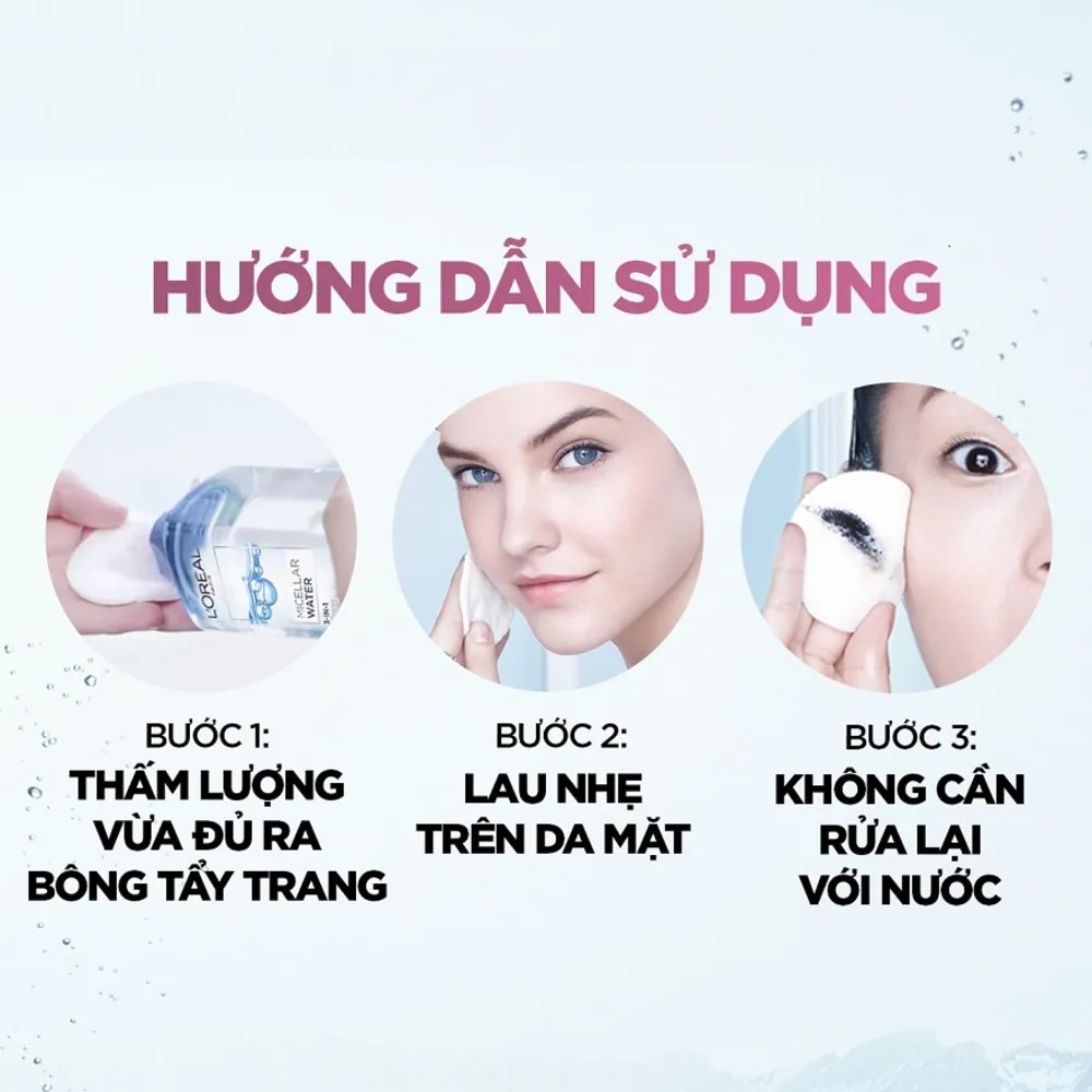 Nước tẩy trang Loreal - L'Oreal Paris 3-in-1 Micellar Water