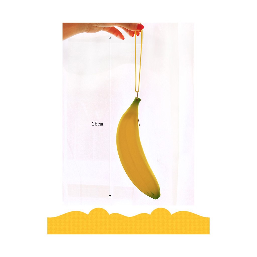 Hộp bút silicon quả chuối