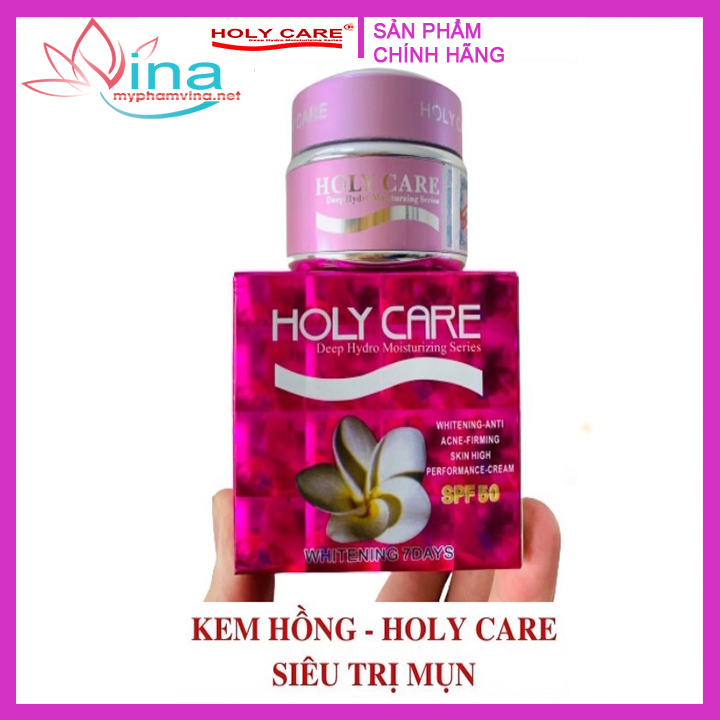 Kem Holy Care ngừa mụn mờ thâm 20gr (màu hồng)