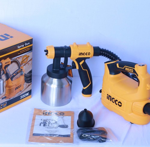 [HCM]MÁY PHUN SƠN DÙNG ĐIỆN 550W INGCO SPG5008-2 ( bình chứa bằng nhôm )