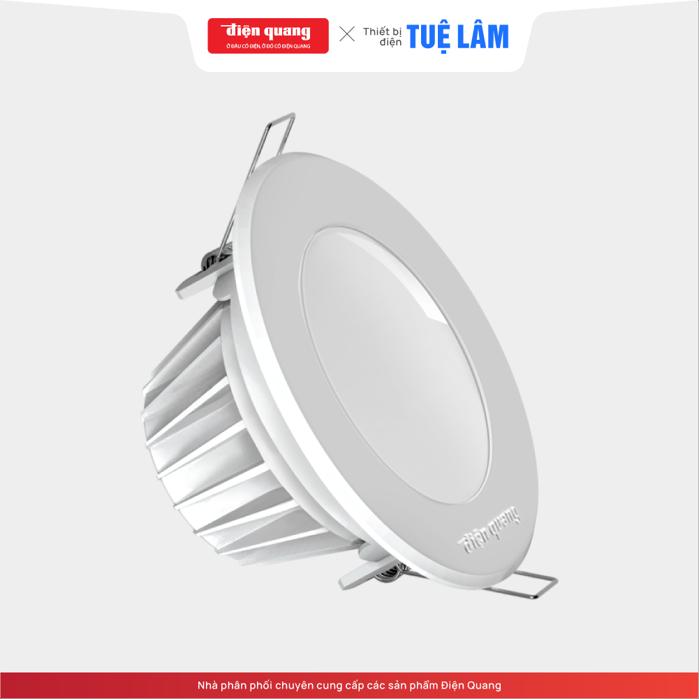 Bộ đèn led downlight điện quang đq lrd04 09765 115 - bảo hành chính hãng 12 tháng