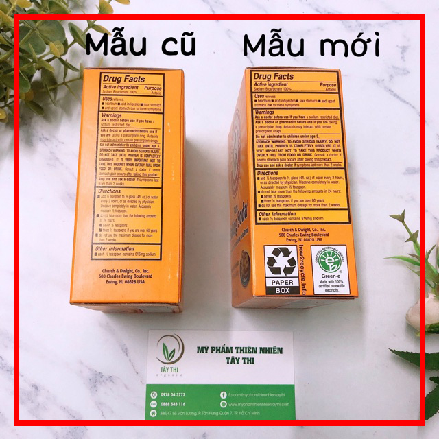[HCM]Bột Baking Soda Đa Công Dụng Hộp Giấy 454Gram