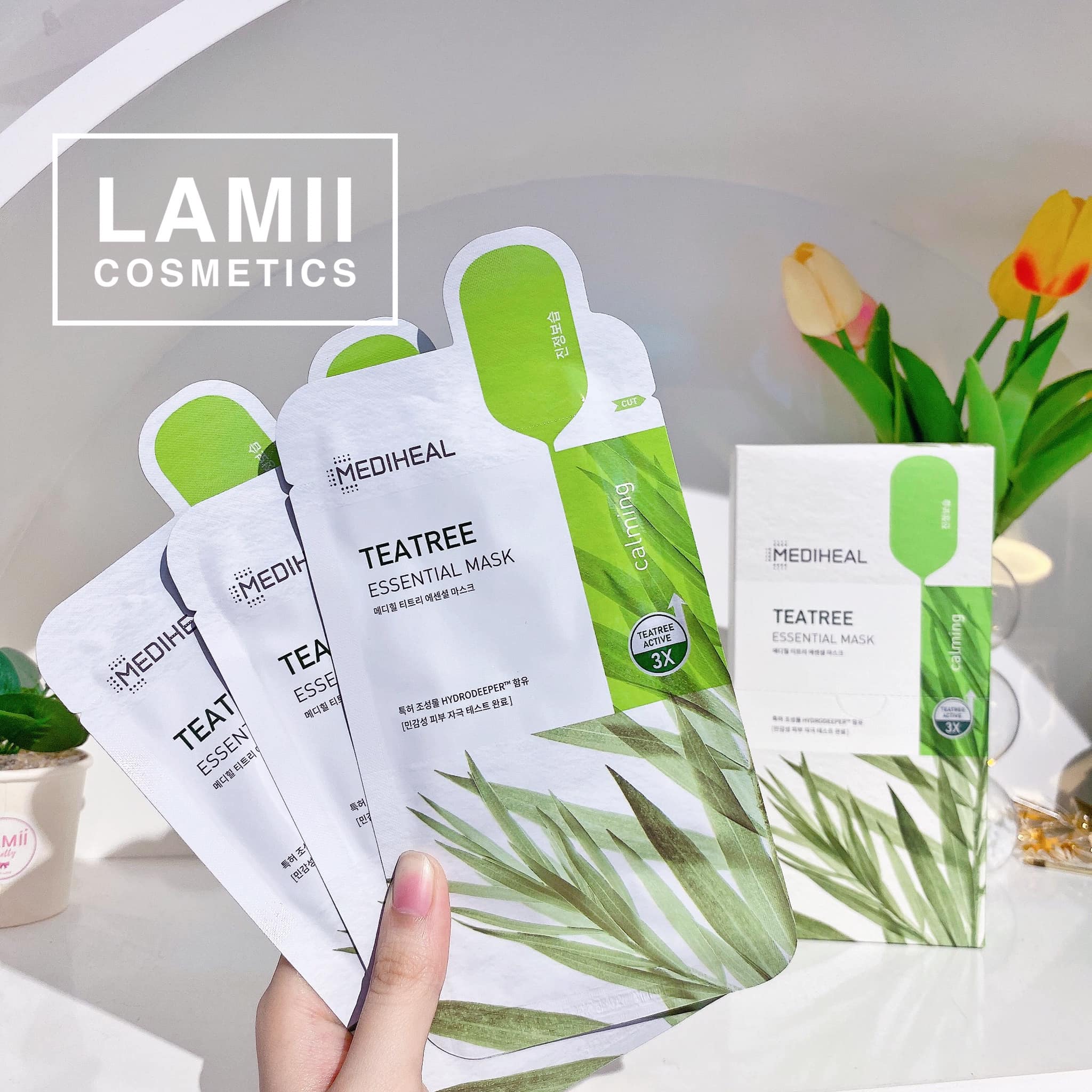 [HCM]Mặt nạ giấy Mediheal tea tree care solution essential mask EX