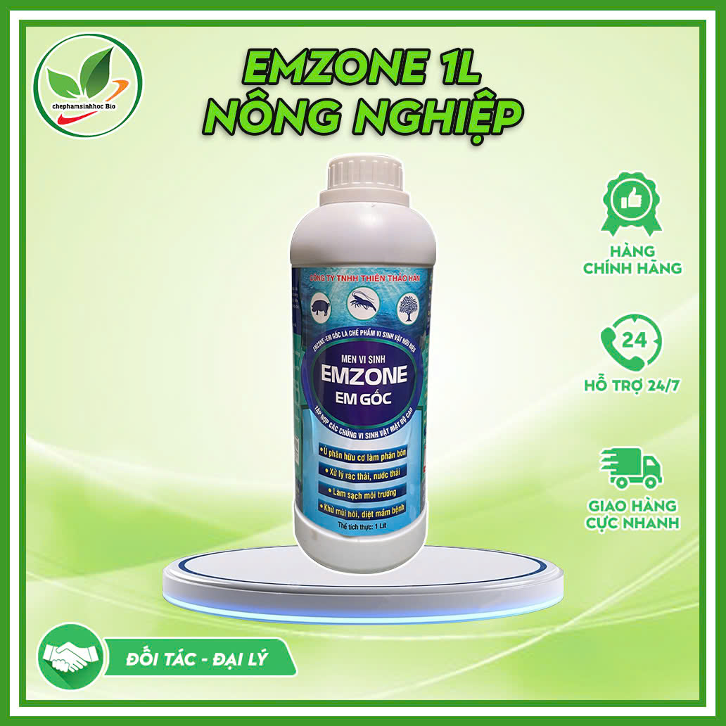 Chế phẩm sinh học EM gốc - Emzone. Can 5l