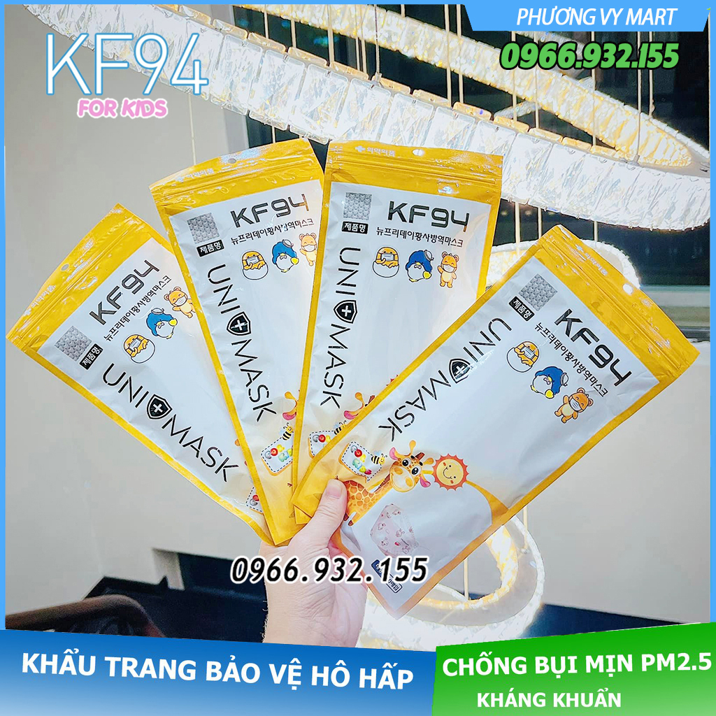 10 chiếc khẩu trang trẻ em 4 lớp KF94 UNI MASK