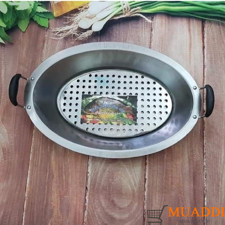 Khay lẩu cá chép om dưa bằng inox ( Có vỉ hấp )