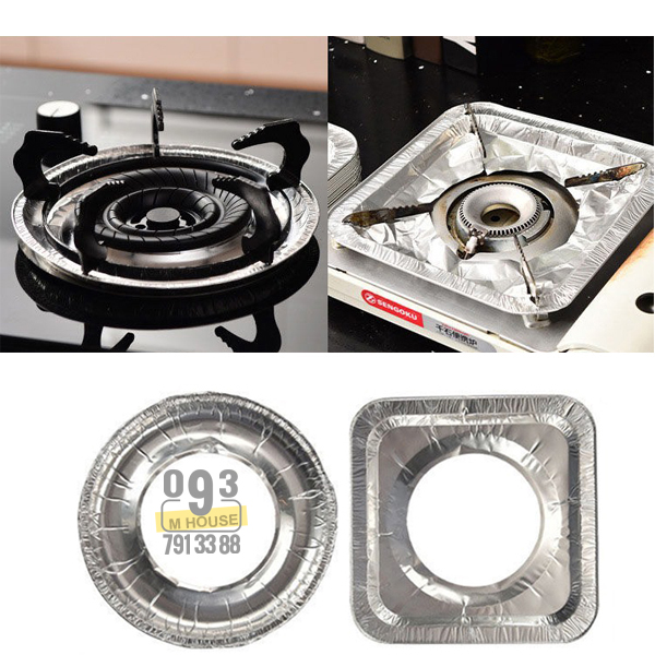 [HCM]Combo 10 Tấm Giấy Bạc Lót Bếp Ga Chắn Dầu Mỡ