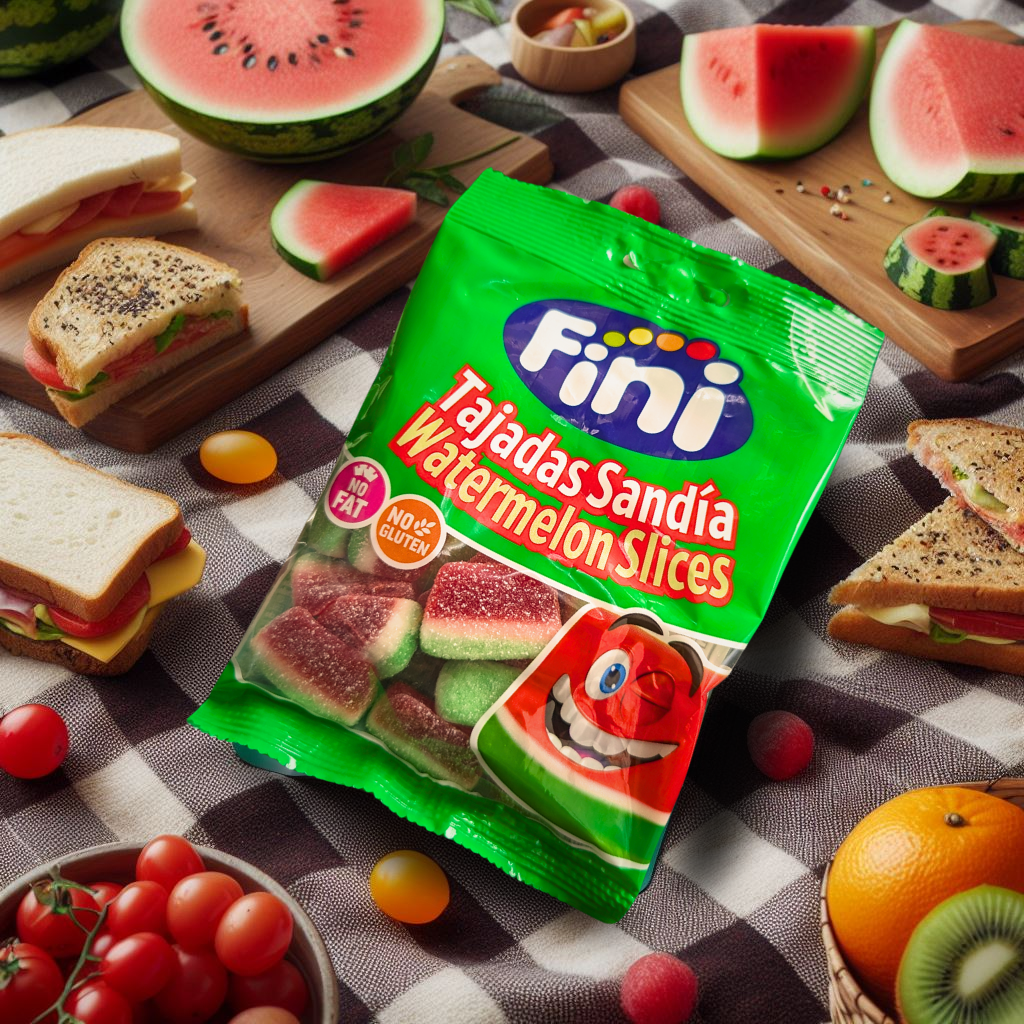 Kẹo dẻo Fini Watermelon Slices 90g vị Dưa Hấu