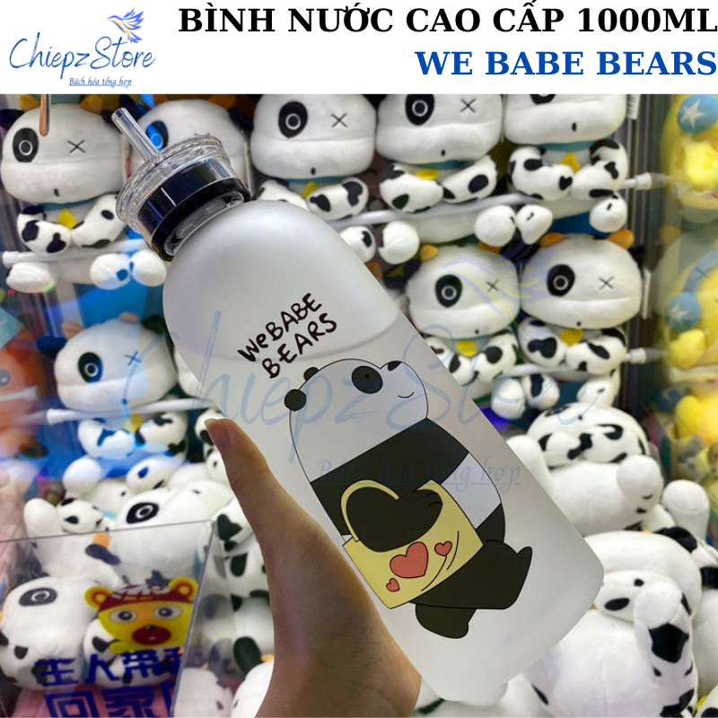 Bình nước We Babe Bears - Bình đựng nước cao cấp 1000ml - BPA free