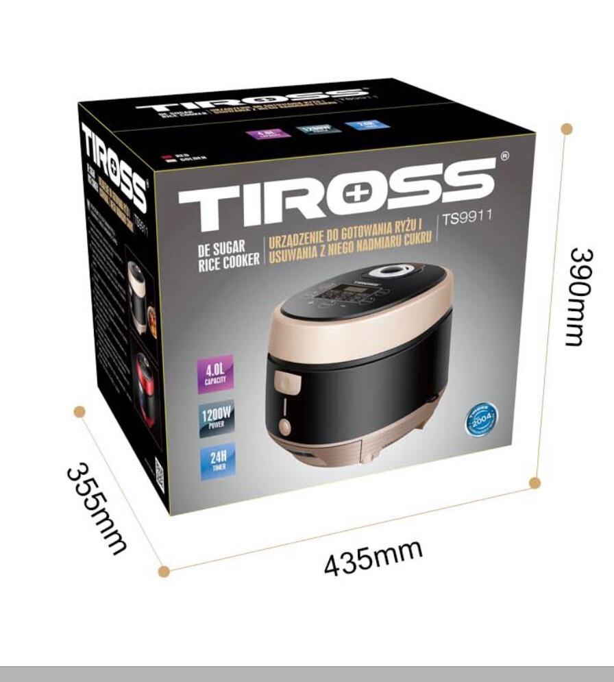 [Trả góp 0%]Nồi cơm điện tách đường TIROSS TS9911