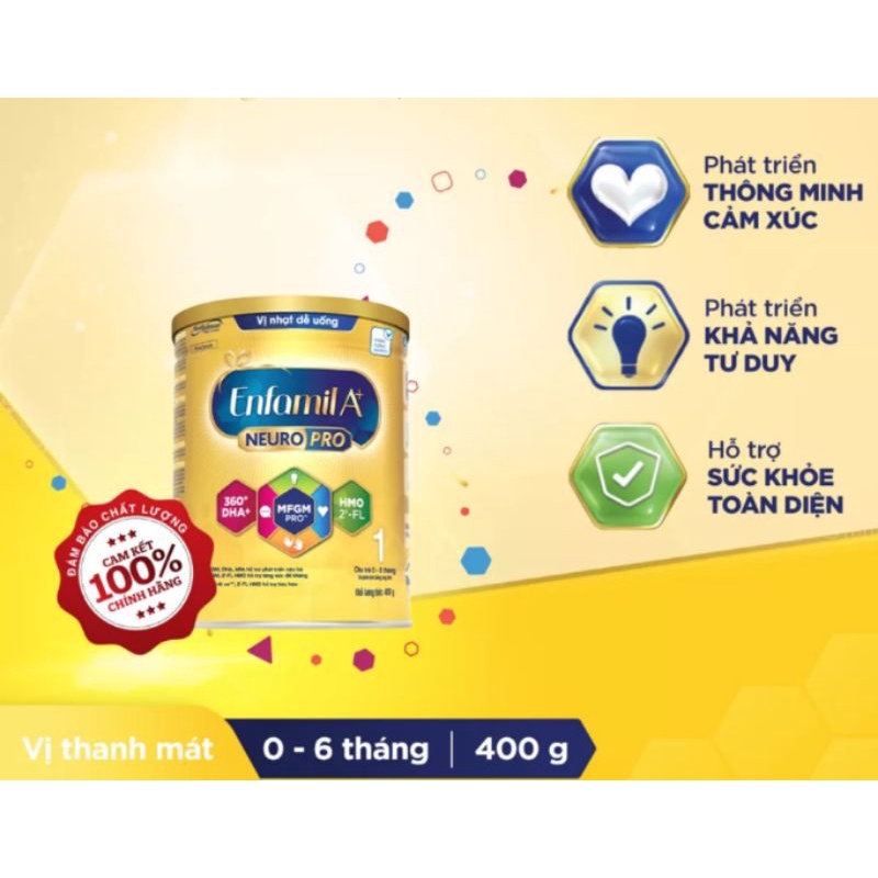 Sữa Enfamil A+ Neuropro số 1 400g (0 - 6 tháng)