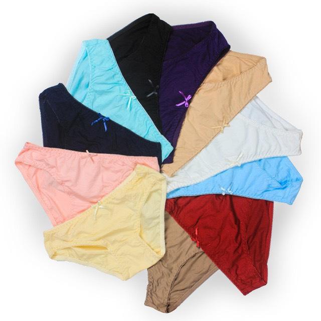 Combo 5 quần lót nữ cotton trơn