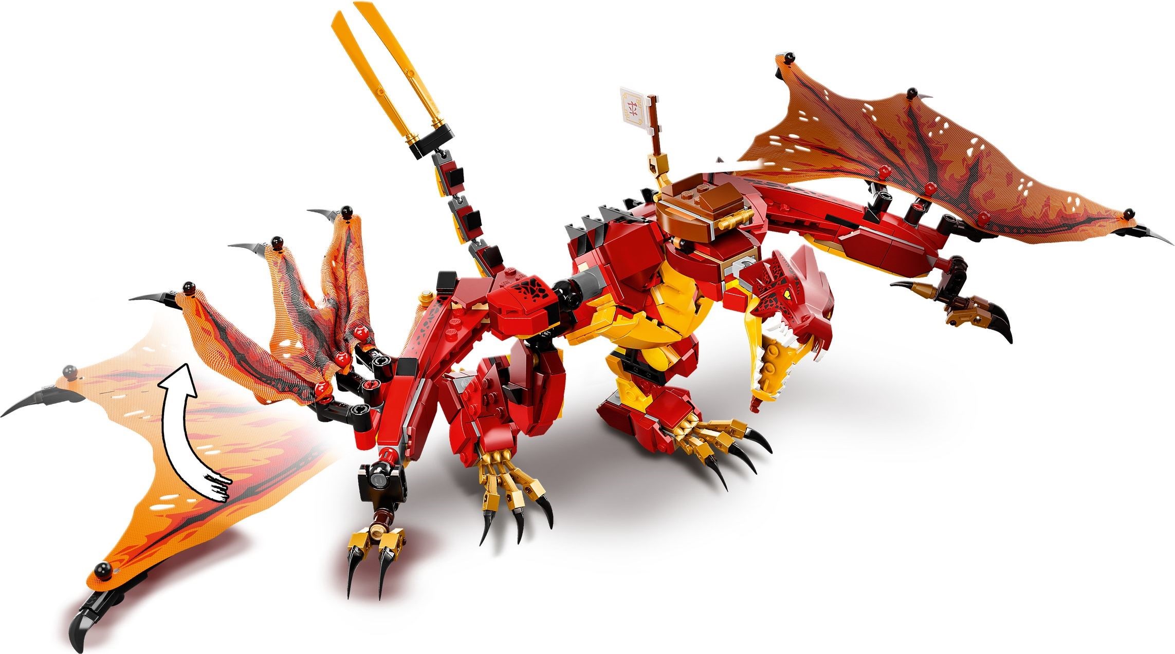 71753 LEGO Ninjago Legacy Fire Dragon Attack - Rồng phun lửa của KAI