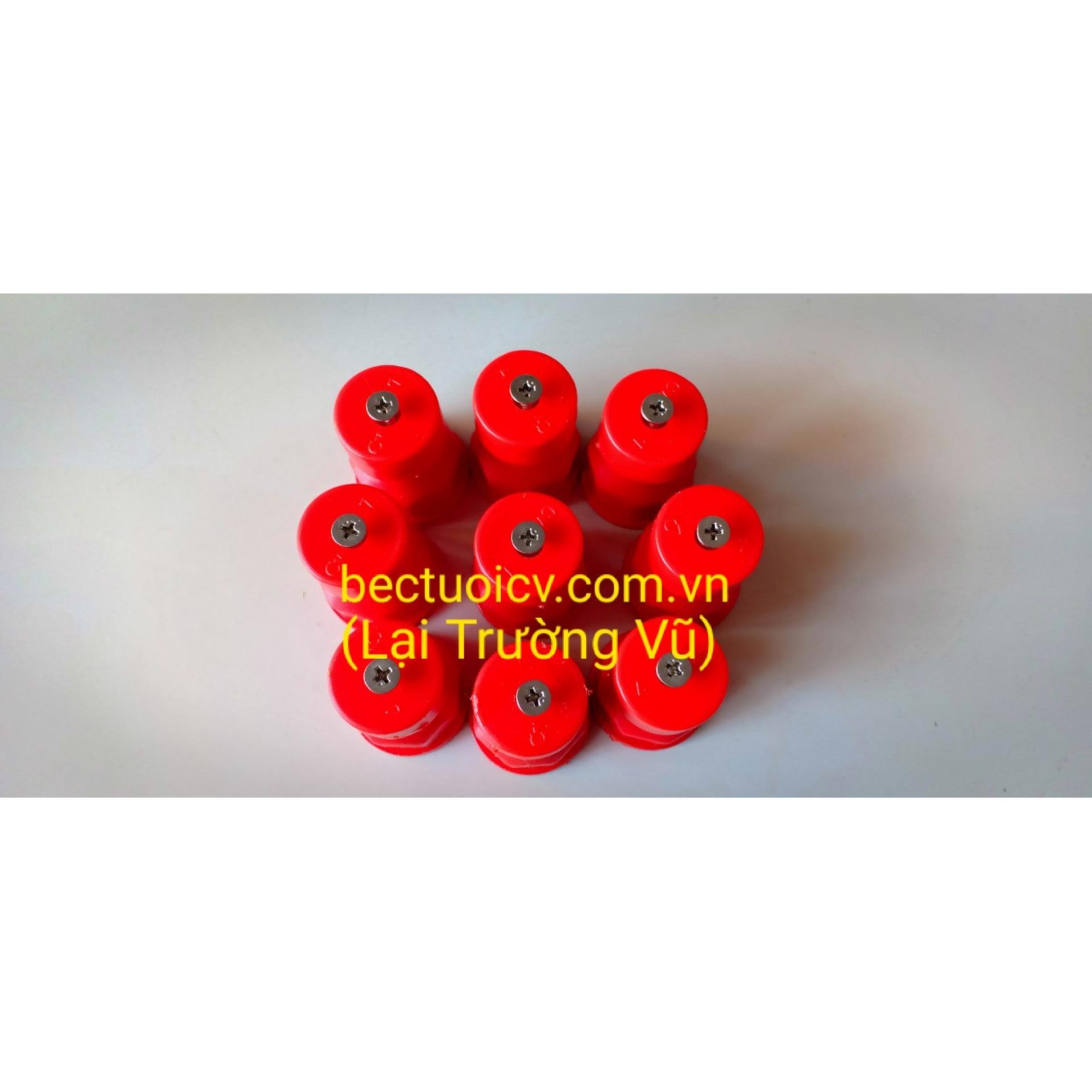 10 Béc vít tự chế màu đỏ -ren trong 21 (béc tưới CV - của Lại Trường Vũ)