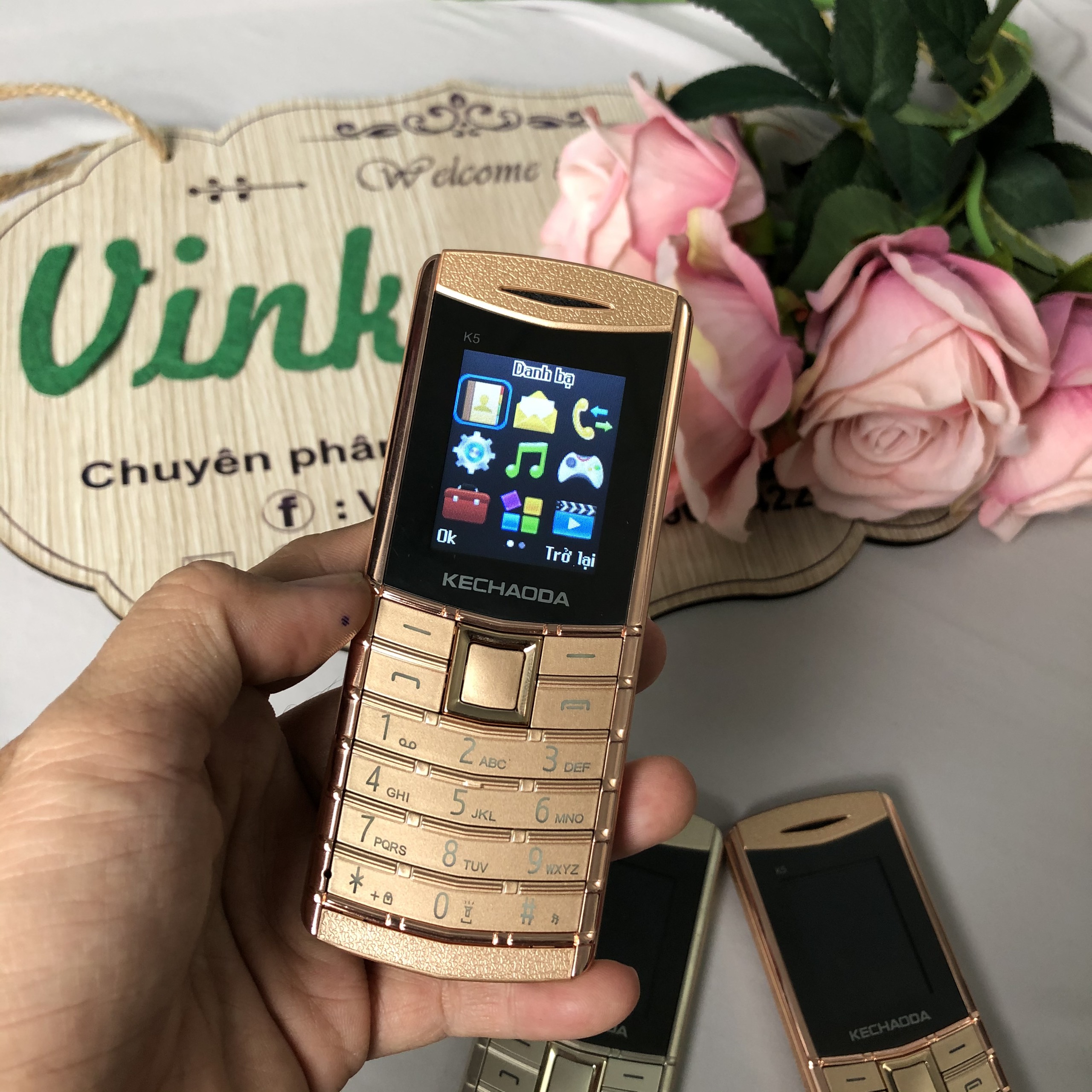 Điện Thoại Kechaoda K5 2 sim siêu mỏng - Bảo hành 12 tháng