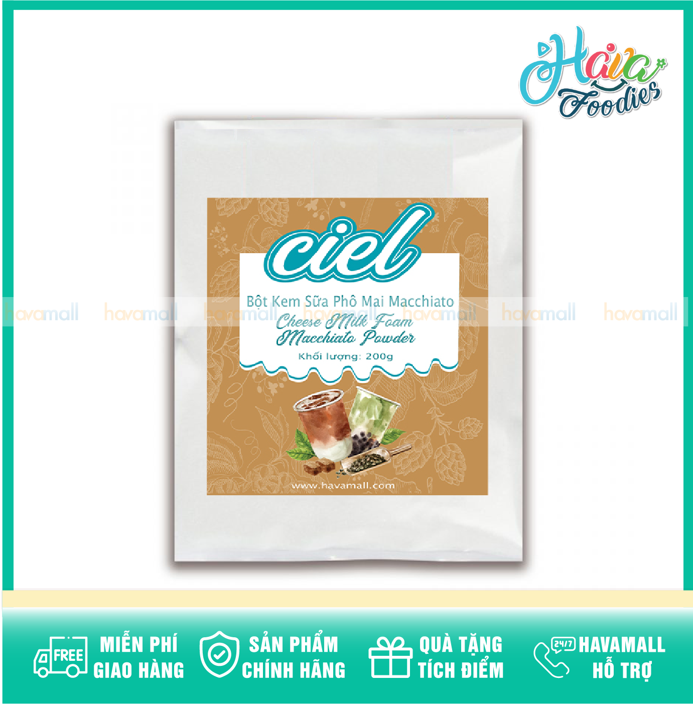 Bột Kem Sữa Phô Mai Macchiato Ciel 200g