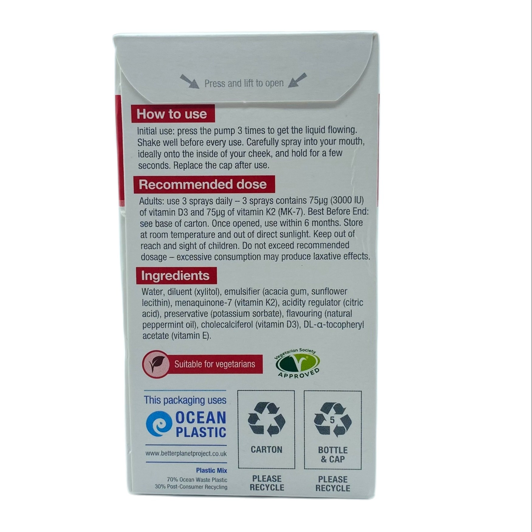 Dlux đỏ - Vitamin D và K2 dạng xịt cho mẹ bầu