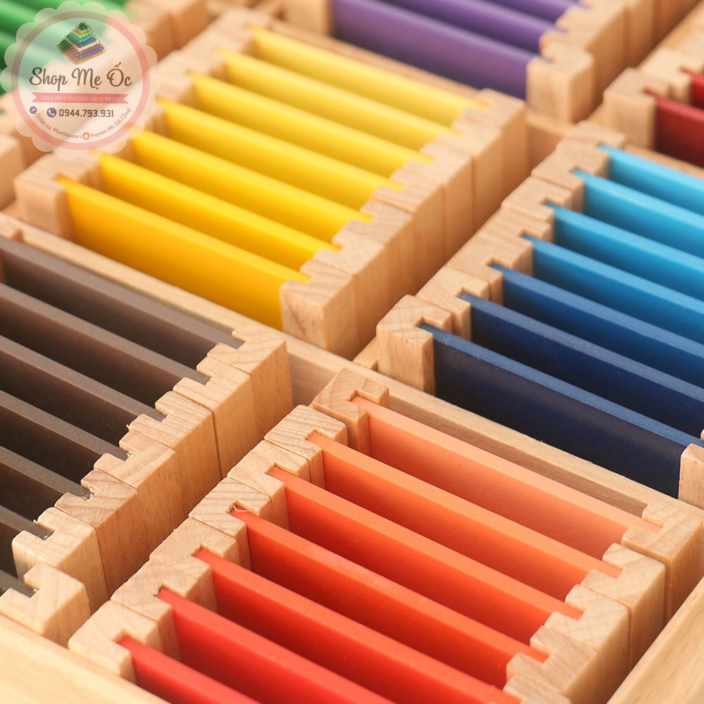 Giáo cụ Montessori - Bảng màu số 3