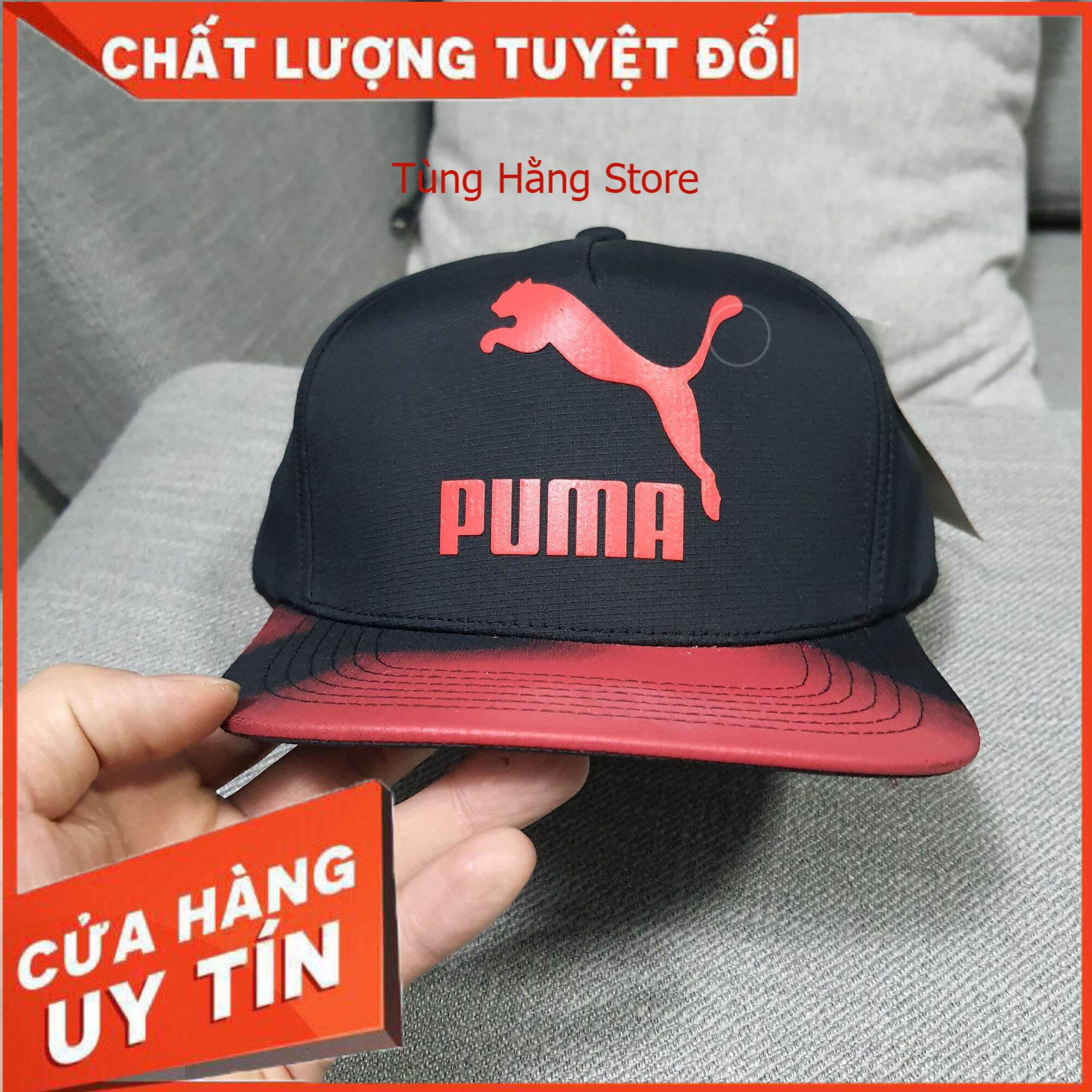 Nón snapback Puma vành phẳng cao cấp hàng xuất khẩu